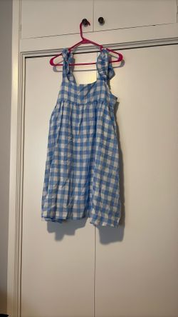 Checkered Blue Dress 