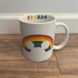 Disney Pride Collection Rainbow Mickey Mouse Ears Ceramic Mug LGBTQ+