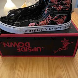 Stranger Things Vans Black And Red Size 13