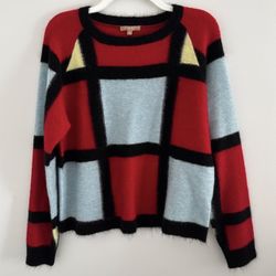 KIER + J Geometric Knit Sweater