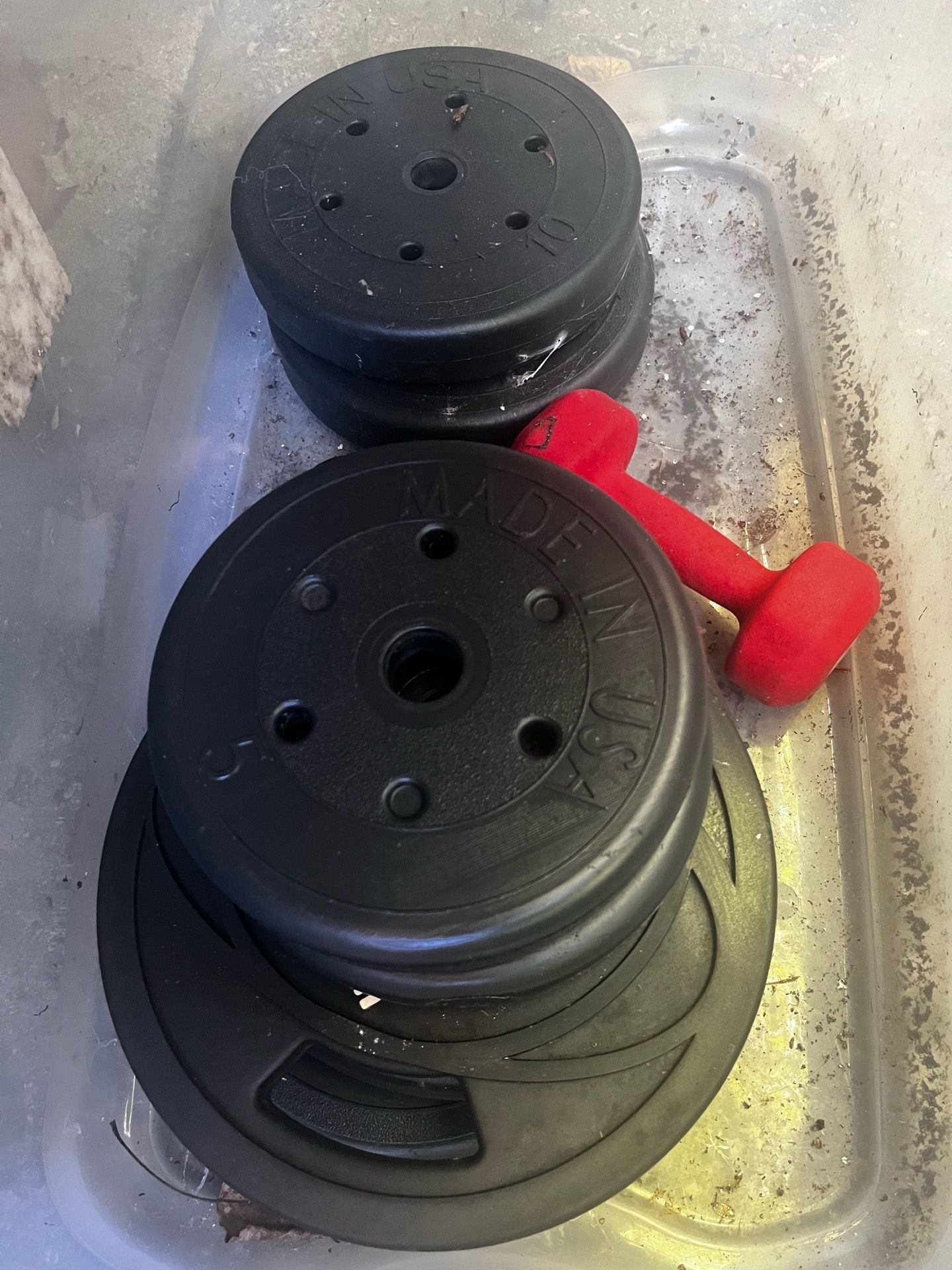 Barbell weight bar set