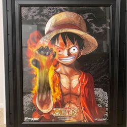 One Piece Monkey D. Luffy Red Hawk 2013 Exclusive Viz Booth Print 18 X 24.