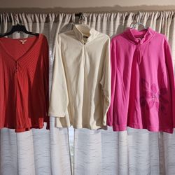 8x Women’s Plus Size Long Sleeve Shirts 1x, 2X And 3X $25 OBO 
