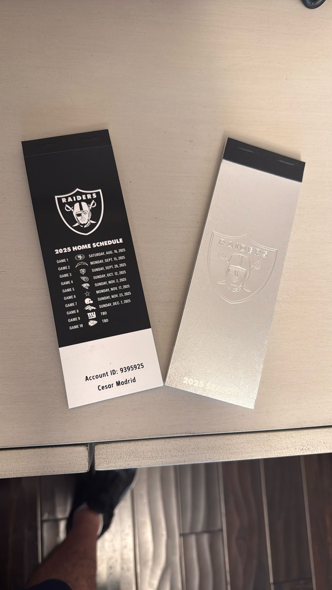 Raiders Tickets