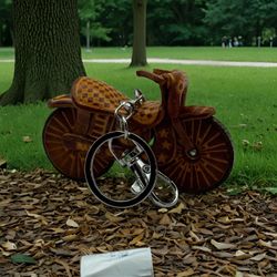 New Genuine Handmade Leather Brown Motor Cycle