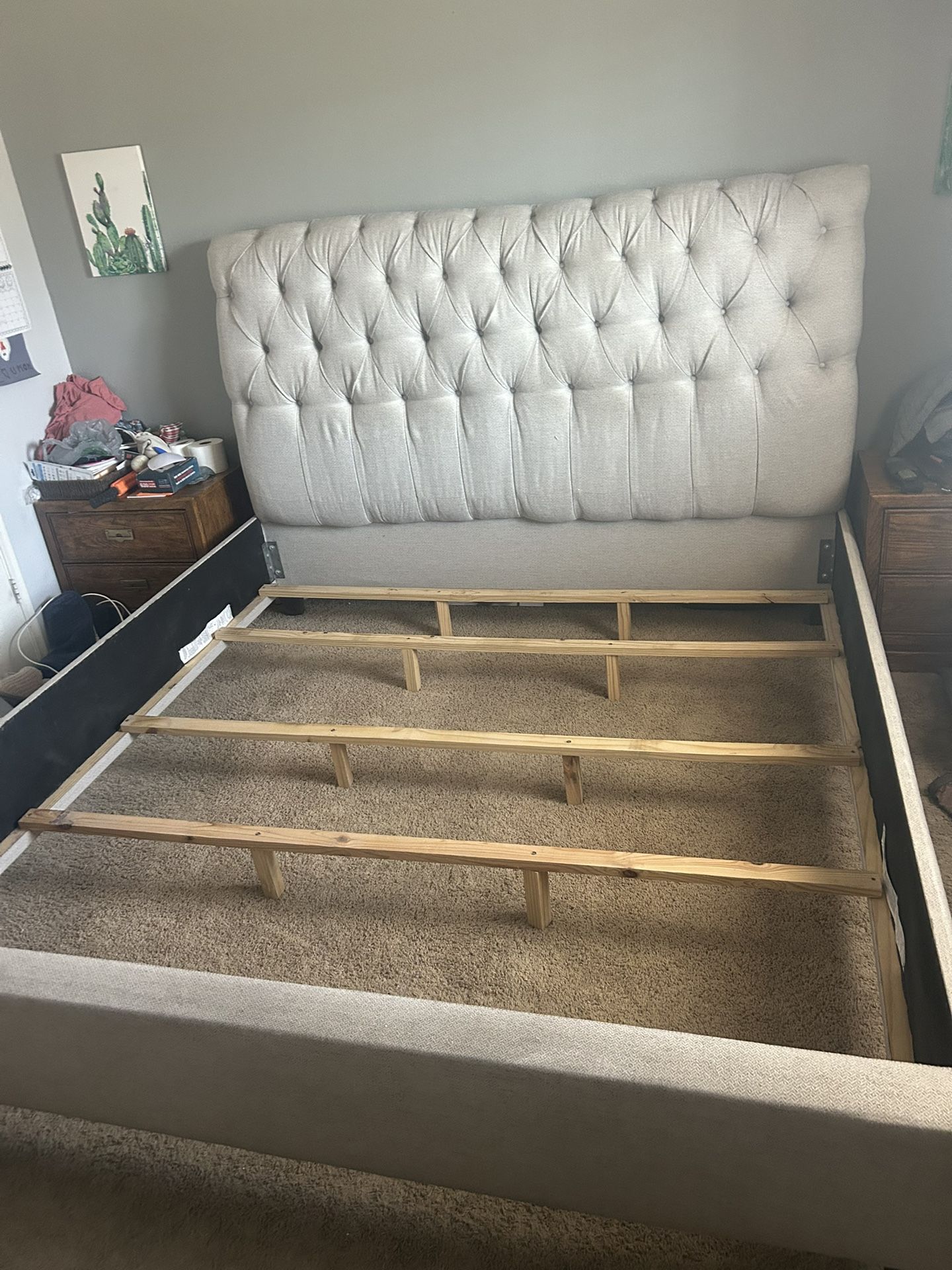 King Headboard Frame And Box Springs