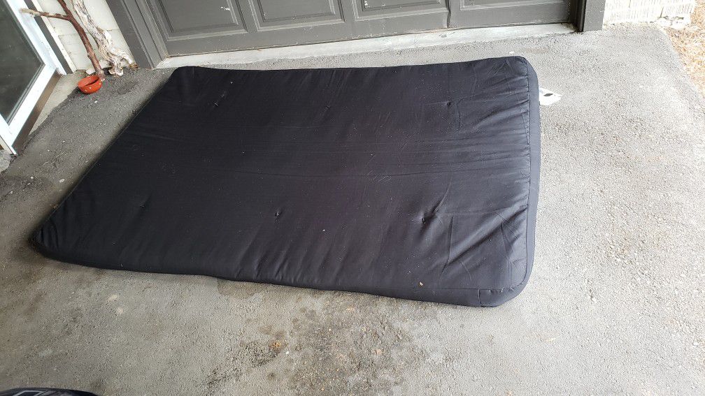Black futon mattress