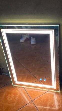 Flat Frameless LED Wall mirror light