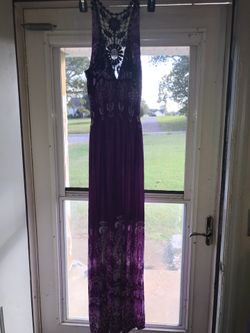 Long purple dress