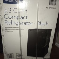 3.3 Cubic Feet Compact Refrigerator  (unopened)