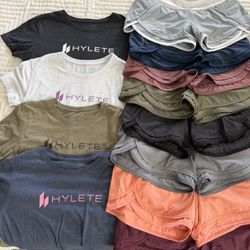 Women’s Hylete Workout Shorts And Shirts Bundle • All For $100 • See Description • Pickup In Deer Park Tx