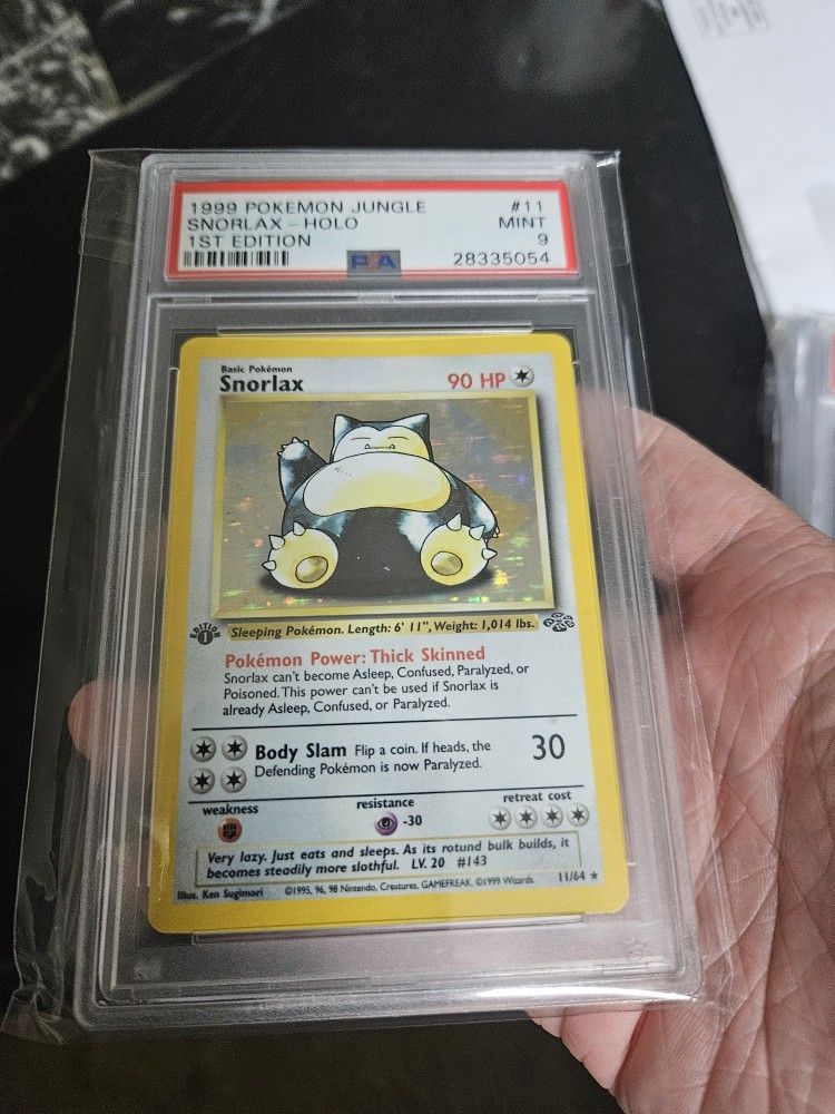 1st Edition Snorlax Jungle Holo PSA 9