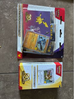 Pokemon 30th celebration knockout collection and tech sticker combo