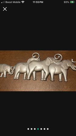 $30-Large 38" Vintage Syroco Elephant Wall Decor 