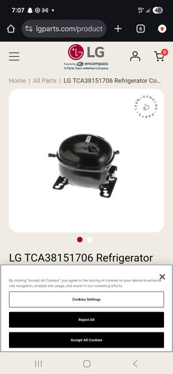 LG   Compressor Part No:TCA-(contact info removed)6