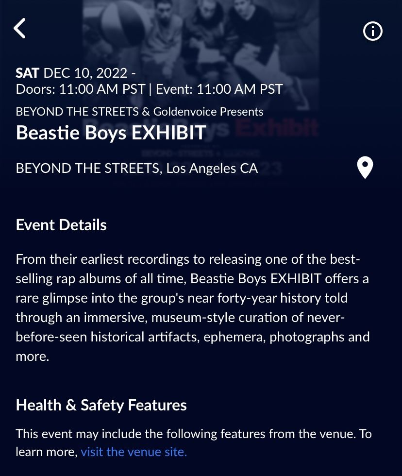 Beastie Boys Exhibit 