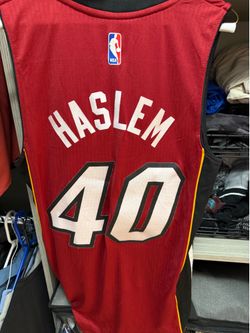 Adidas Swingman NBA Miami Heat Udonis Haslem Red Home #40 NBA Jersey Size S