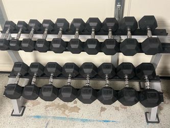 Dumbbells with rack (10-50)