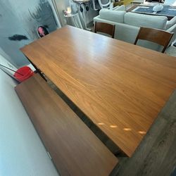 West Elm Dining Table + Bench