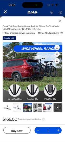 NEW Ozark Trail Steel Frame Mount Rack