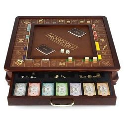 Wood Monopoly Board