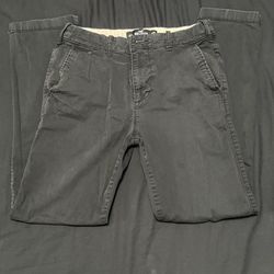 Black holister chino pants