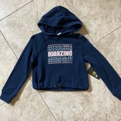 NWT Girl’s Fleece Hoodie Size XS 4/5