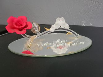 Glass Baron 22kt Gold And Genuine Crystal Figurine