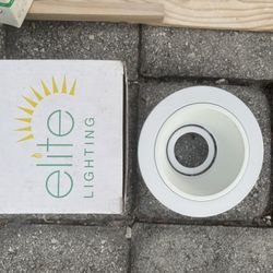 10 White Recessed Baffle Trim