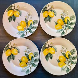 Royal Norfolk Tuscan Lemon 10.5” dinner plates