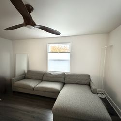 Room & Board Stevens Sofa with Chaise - 116” Grey