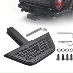 Universal Hitch Steps For Pickup Truck - Anti-Slip Solid Trailer Hitch Step For 2 Inch Receiver Hitch Accessories Rear Bumper Guard Protector For Car 