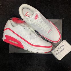 Airmax 90 Undefeated White Solar Red