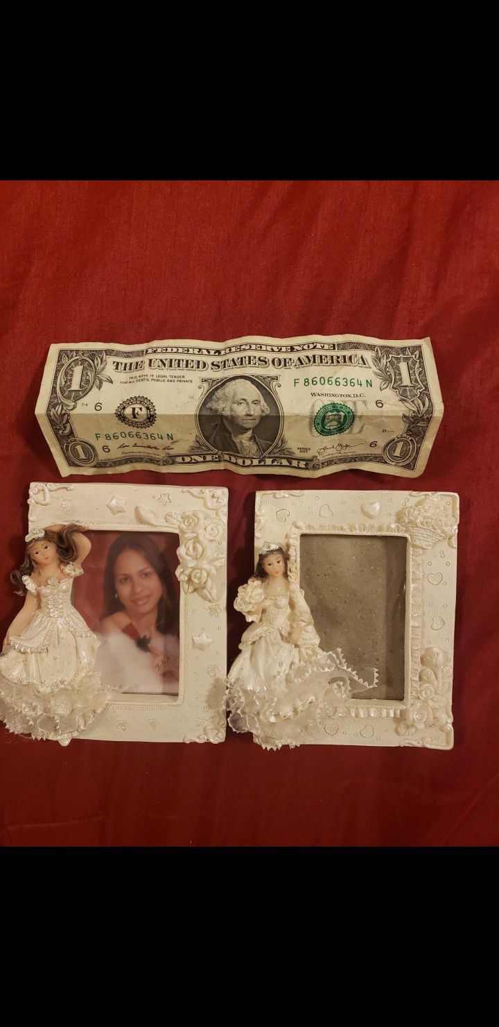 2 New BRIDE Picture Frames/3"x4"/New
