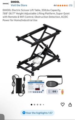 electrical scissors lift table