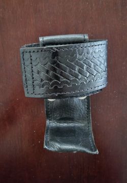 Duty Belt Open Top Basket Weave Radio Holder 