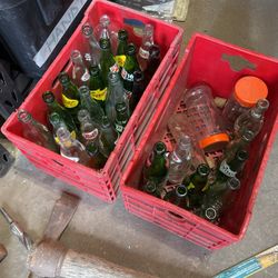 Antique Pop Soda Bottle: Coke Pepsi 7up Sprite Rc