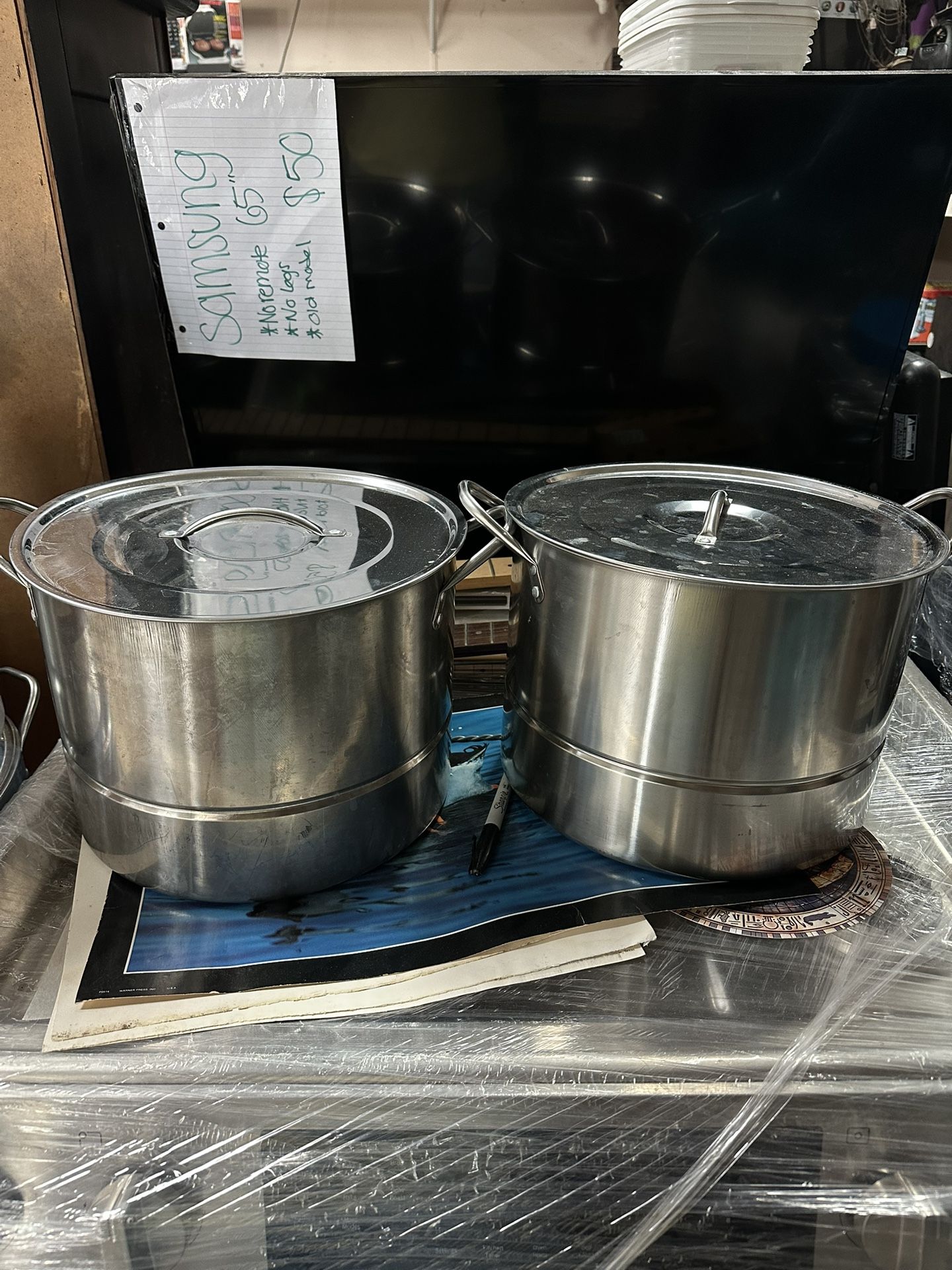 Two Steamer Pots