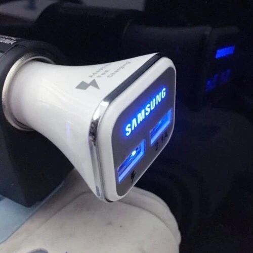 Samsung New 3.0 30 Watt Car Fast Charger Dual Ports Charges All Phones & iPhone Give Me A Offer 