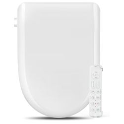Bidet Toilet Seat- Bidet Attachment for Toilet with Warm Water & Dryer