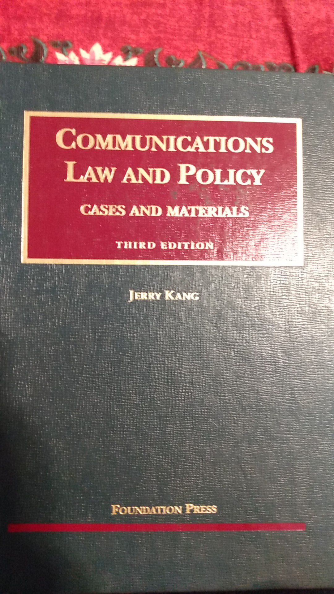 Communications law & policy Book