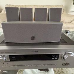 Yamaha Surround Sound Home System Receiver & 5 Speakers