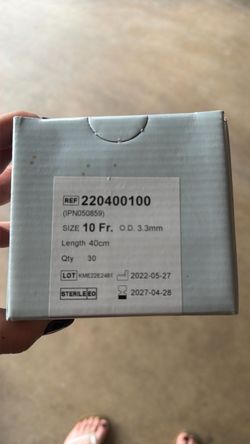 Sterile Medical Catheters 10 Fr 40cm Qty 30