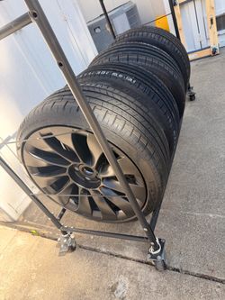 OEM Tesla Model 3 Performance 20” Überturbine Wheels + Pirelli P Zero Tires + TPMS included – Like New