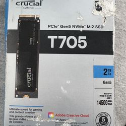 Crucial Pcle Gen5 Nvme M.2 SSD