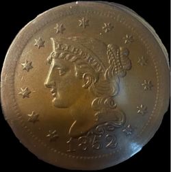 1852 BRAIDED HAIR LARGE CENT