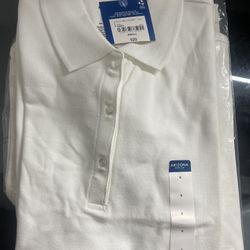 Two School Uniform White Polos For Girls 