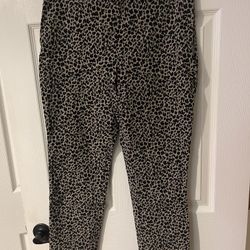 a new day Animal Print Trousers Size 10