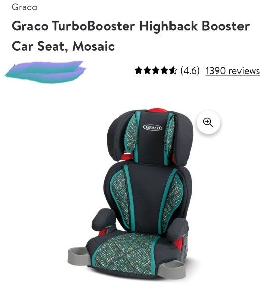 Graco Turbo Booster Highback Booster Car Seat - Mosaic