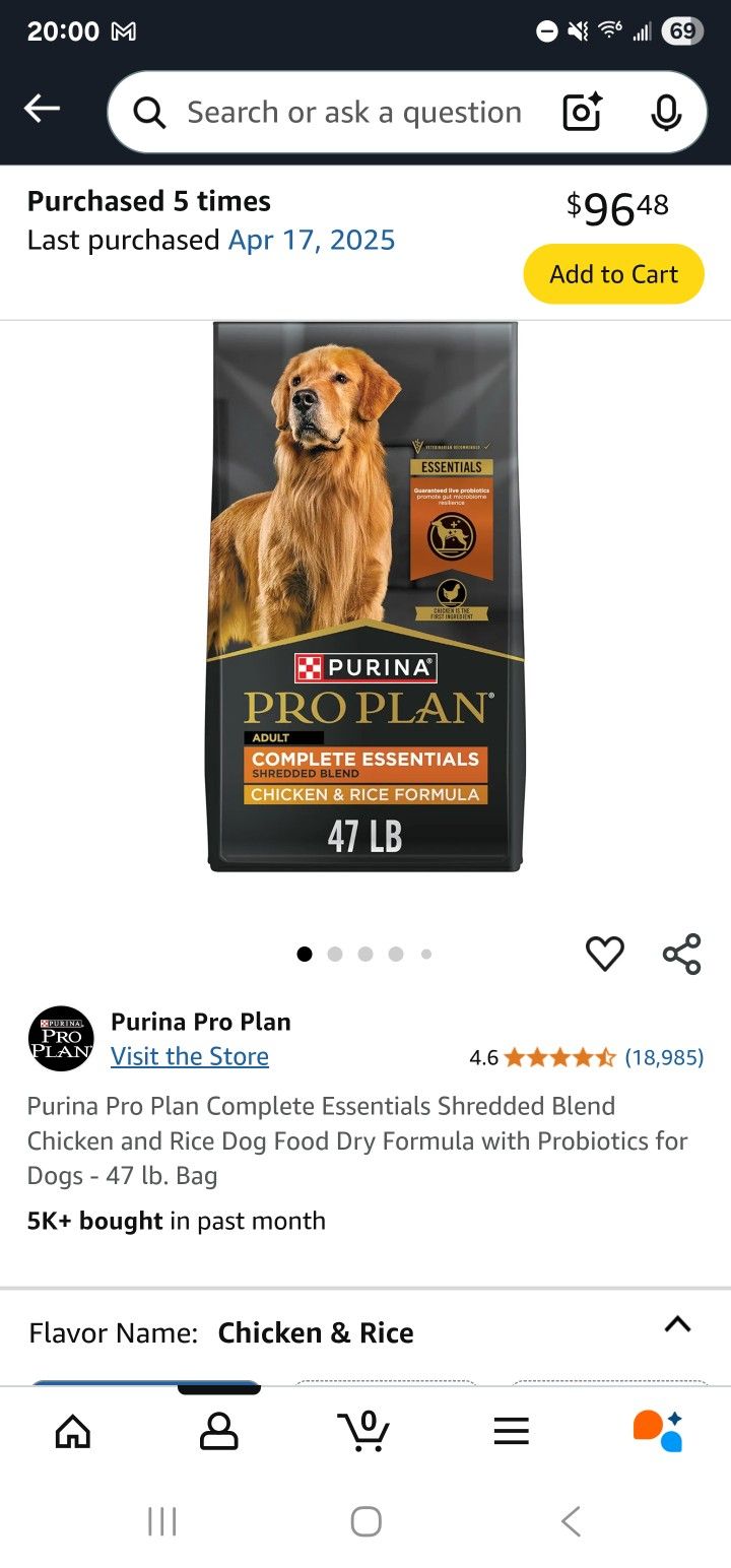 Unopened Dog Food